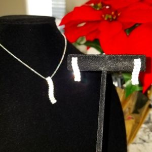 Rhinestone necklace set